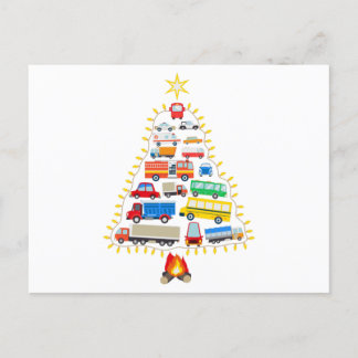 kerstcadeautjes voor voertuigen, kostuums voor voe briefkaart