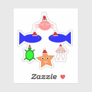 kerstcadeautjes voor Zee Sticker