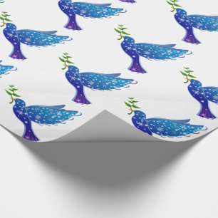 Kerstcadeauverpakking/Duiven Cadeaupapier