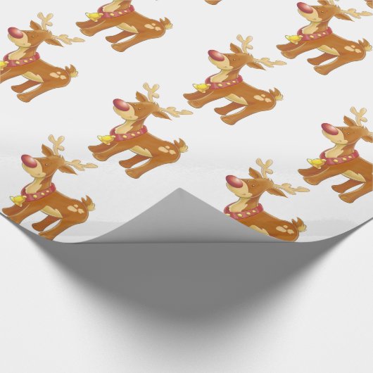 Kerstcadeauverpakking/Rudolph Cadeaupapier (Hoek)