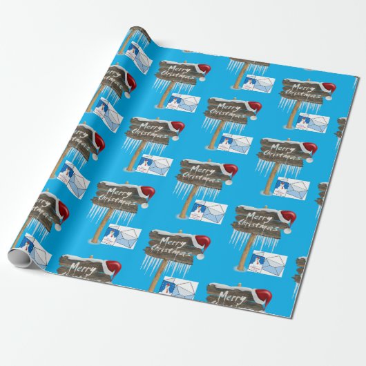 Kerstcadeauverpakkings papier (Uitgerold)