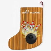 kerstcadebandje kleine kerstsok (Achterkant)