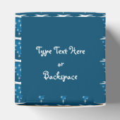 kerstcadebox speciaal aangepast blauw boompje bedankdoosjes (Bovenkant)