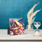 kerstcadedag Gingerbrood Snowman Winter Fotoplaat (Insitu)