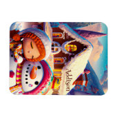 kerstcadedag Gingerbrood Snowman Winter Magneet (Horizontaal)