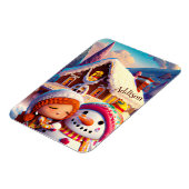 kerstcadedag Gingerbrood Snowman Winter Magneet (Linkerzijde)