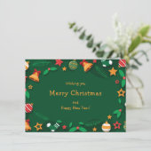 kerstcadekaartje kaart (Staand voorkant)