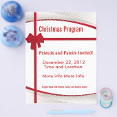 kerstcadeprogrammabrochure flyer (Enkel)