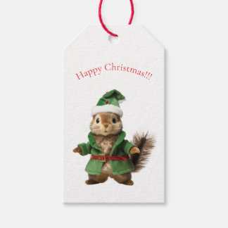 KERSTCADOTAGS EKHOORN CADEAULABEL