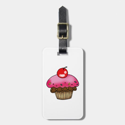 kerstcake bagagelabel (Voorkant verticaal)