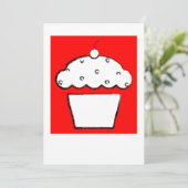 kerstcake kaart (Staand voorkant)