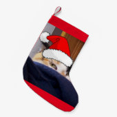 KerstCalico Cat Kleine Kerstsok (Voorkant (Hangend))