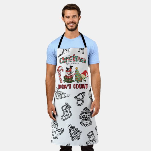 Kerstcalorieën graaf Apron niet Schort (Gedragen)