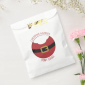 Kerstcalorieën Het rode pak van de kerstman Bedankzakje (Gezegeld)