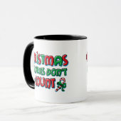 Kerstcalorieën Mok (Voorkant links)
