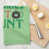 Kerstcalorieën tellen niet; Kerstmis; koken; Theedoek (Quarter Fold)