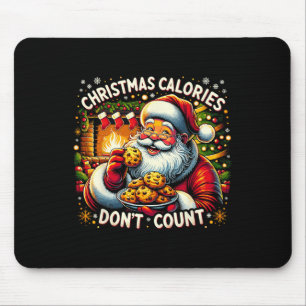 Kerstcalorieën tellen niet - Santa-koekjestee Muismat
