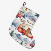 Kerstcaravan  grote kerstsok (Voorkant (Hangend))
