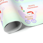 Kerstcarol Baby Cadeaupapier (Rol Hoek)