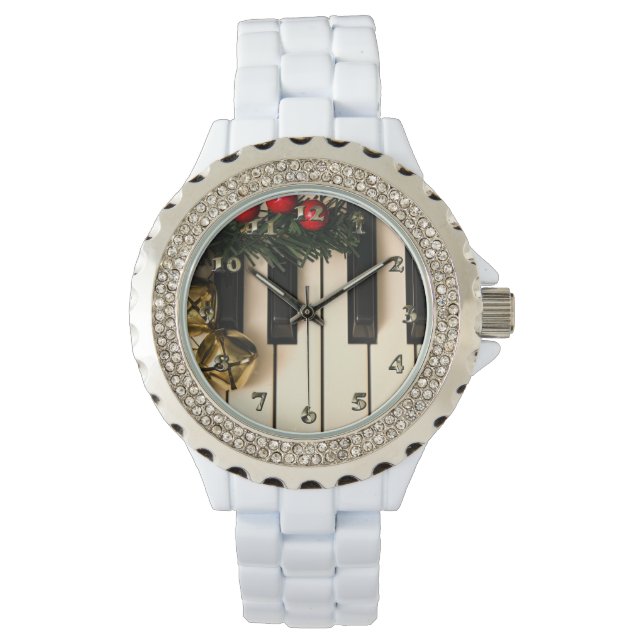 Kerstcarol Music Room Horloge (Voorkant)