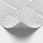 Kerstcarol — Muziek Cadeaupapier (Hoek)