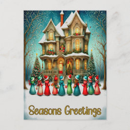 KerstCarolers Briefkaart