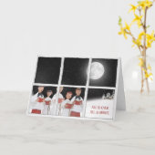 KerstCarolers in de vensterkaart Kaart (Gele Bloem)