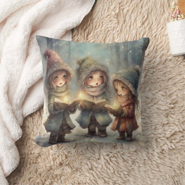 KerstCarolers Kussen (Deken)