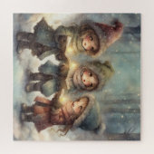 KerstCarolers Legpuzzel (Horizontaal)