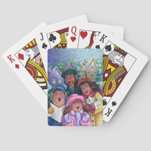 KerstCarolers Pokerkaarten (Achterkant)