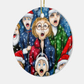KerstCaroling Keramisch Ornament (Links)