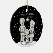 KerstCaroling Keramisch Ornament (Rechts)