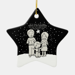 KerstCaroling Keramisch Ornament