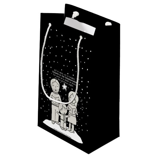 KerstCaroling Klein Cadeauzakje (Achterkant Gekanteld)