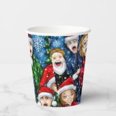KerstCaroling Papieren Bekers (Achterkant)