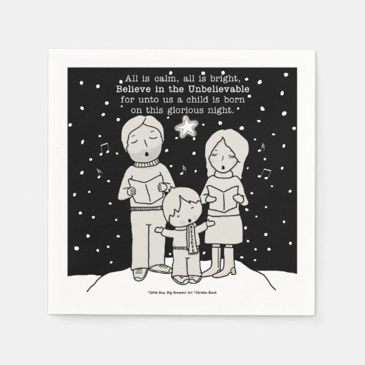 KerstCaroling Servetten (Voorkant)