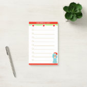 Kerstcarolmeisje Winkellijst Post-it® Notes (Kantoor)