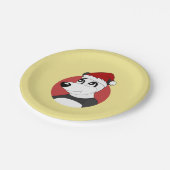 Kerstcartoon met schattig beer bord (Gekanteld)