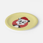 Kerstcartoon met schattig beer bord (Gekanteld)