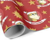 kerstcartoon met schattig leeuwenomslagpapier cadeaupapier (Rol Hoek)