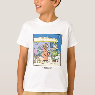 KerstCartoon Oegg Boots T-shirt