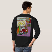 Kerstcasino-stijl, lang zwart shirt terug (Achterkant volledig)