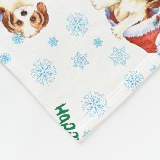 KerstCavalier Fleece Deken (Hoek)