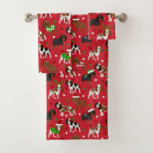 KerstCavalier King Charles Spaniel Bad Handdoek (Insitu)