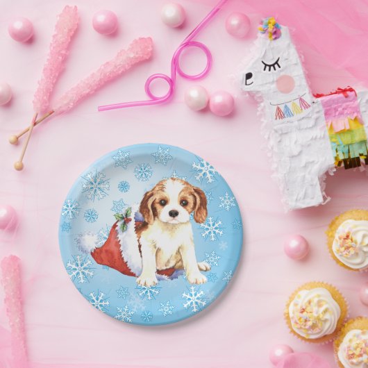 KerstCavalier Papieren Bordje (Feest)