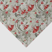 Kerstcellen en Holly Tissuepapier (Detail)