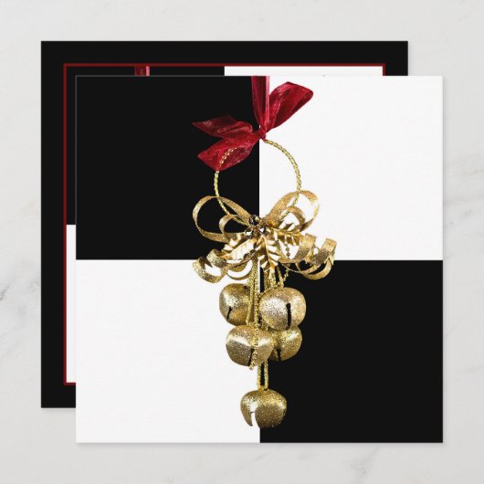 Kerstcellen - formele uitnodiging (Voorkant / Achterkant)