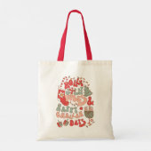 KerstChanukah hanukkah Groovy Vibes Tote Bag (Achterkant)