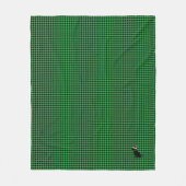 Kerstcheck Green Black Lab Vakantie Fun Fleece Deken (Voorkant)