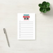 Kerstchecklist Boston Terrier Mom Post-it® Notes (Kantoor)